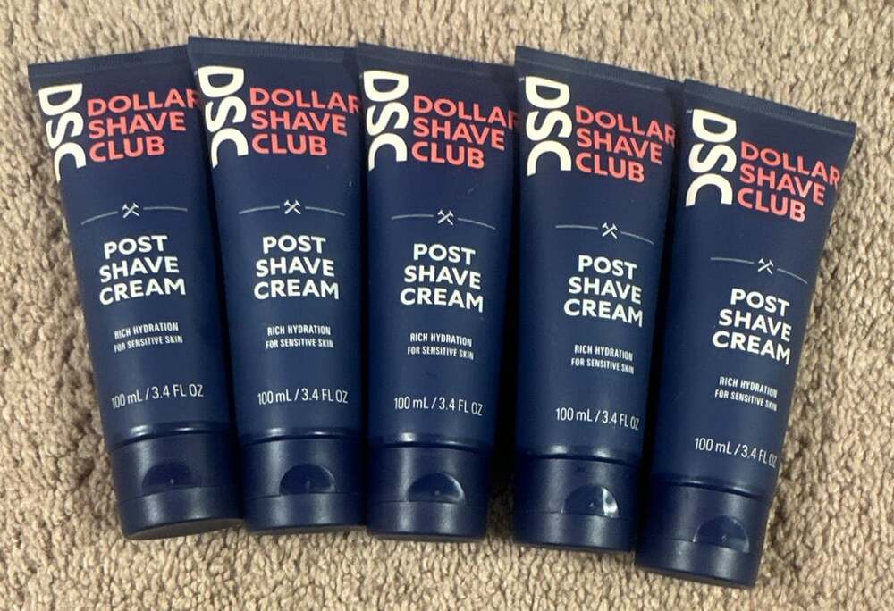Lot of 5 Dollar Shave Club Post Shave Cream 3.4 Fl Oz Sensitive Skin